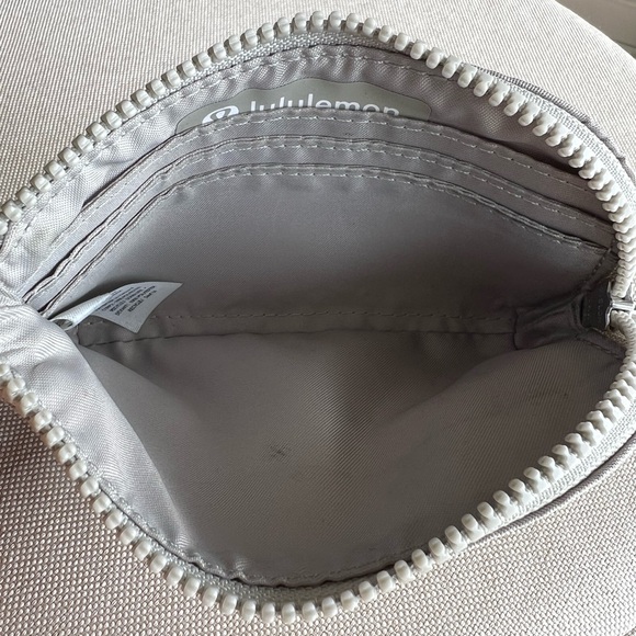 Lululemon Beige Wristlet Pouch + Never Lost Keychain Strap - Picture 7 of 12